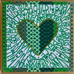 One of a kind handmade scripture art